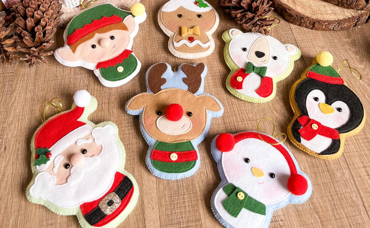 moldes de natal para feltro