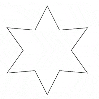 molde estrela para stencil