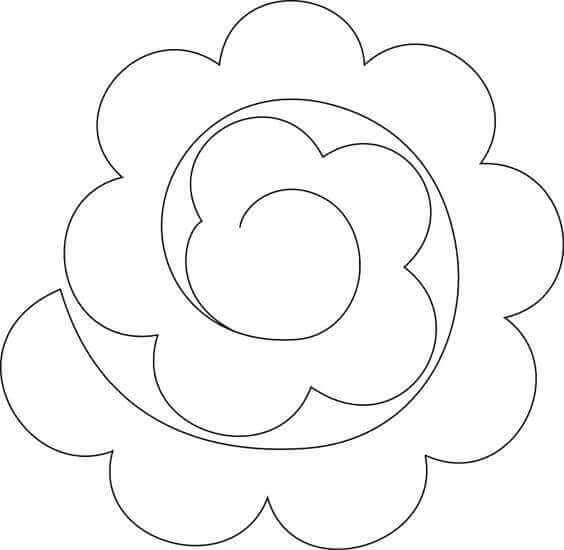 moldes de flor em feltro para imprimir