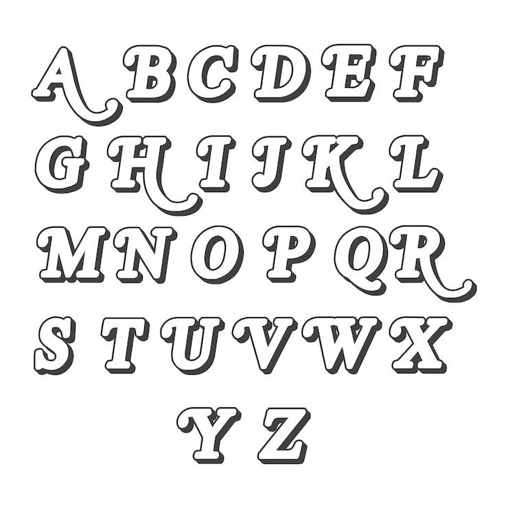 moldes de letras para feltro