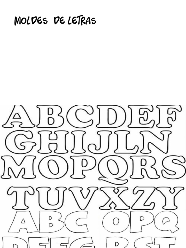 moldes de letras decorativas
