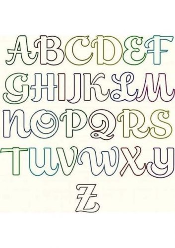moldes de letras pequenas