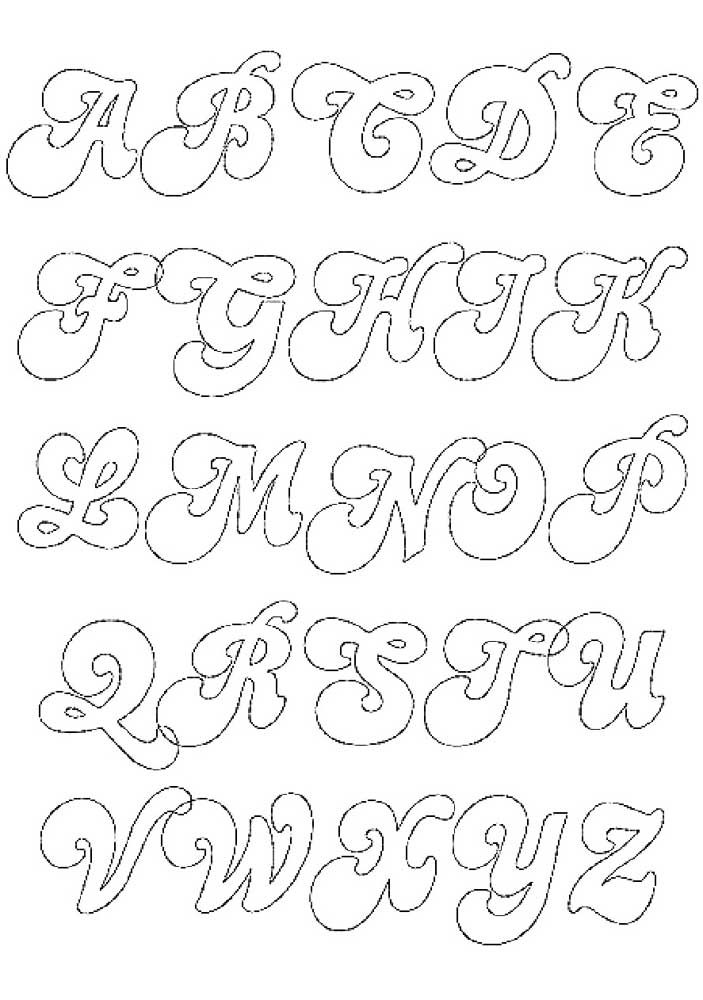moldes de letras infantis