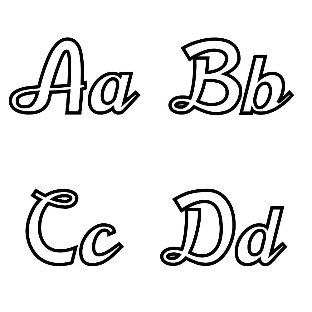 Moldes de letras cursivas para casamento