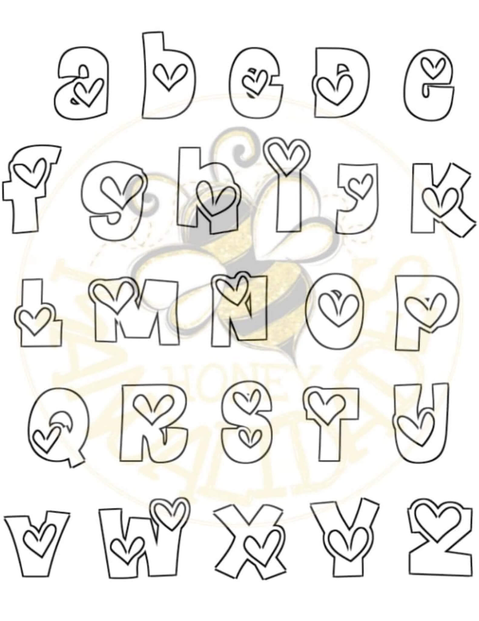 Moldes de letras bubble para festas infantis