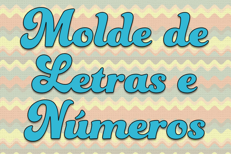 Moldes de letras vazadas para pintura