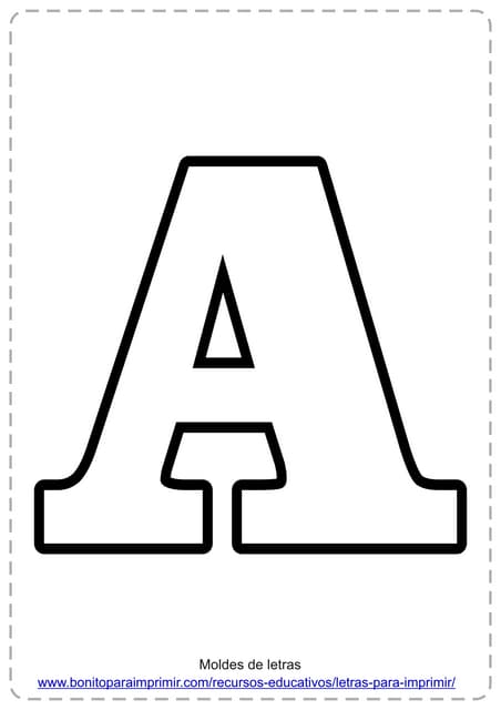 moldes de letras grandes para imprimir pdf