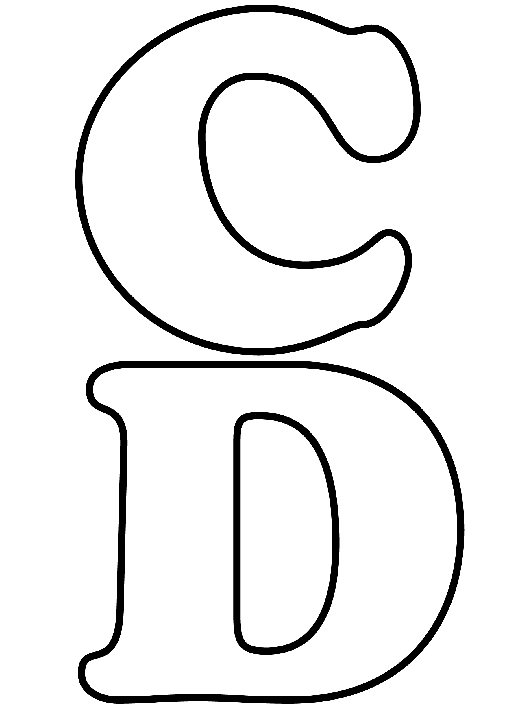 moldes de letras médias para imprimir grátis