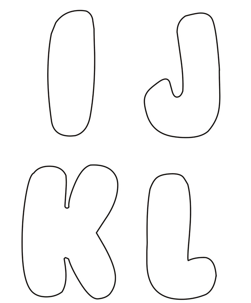 moldes de letras 3d para eva