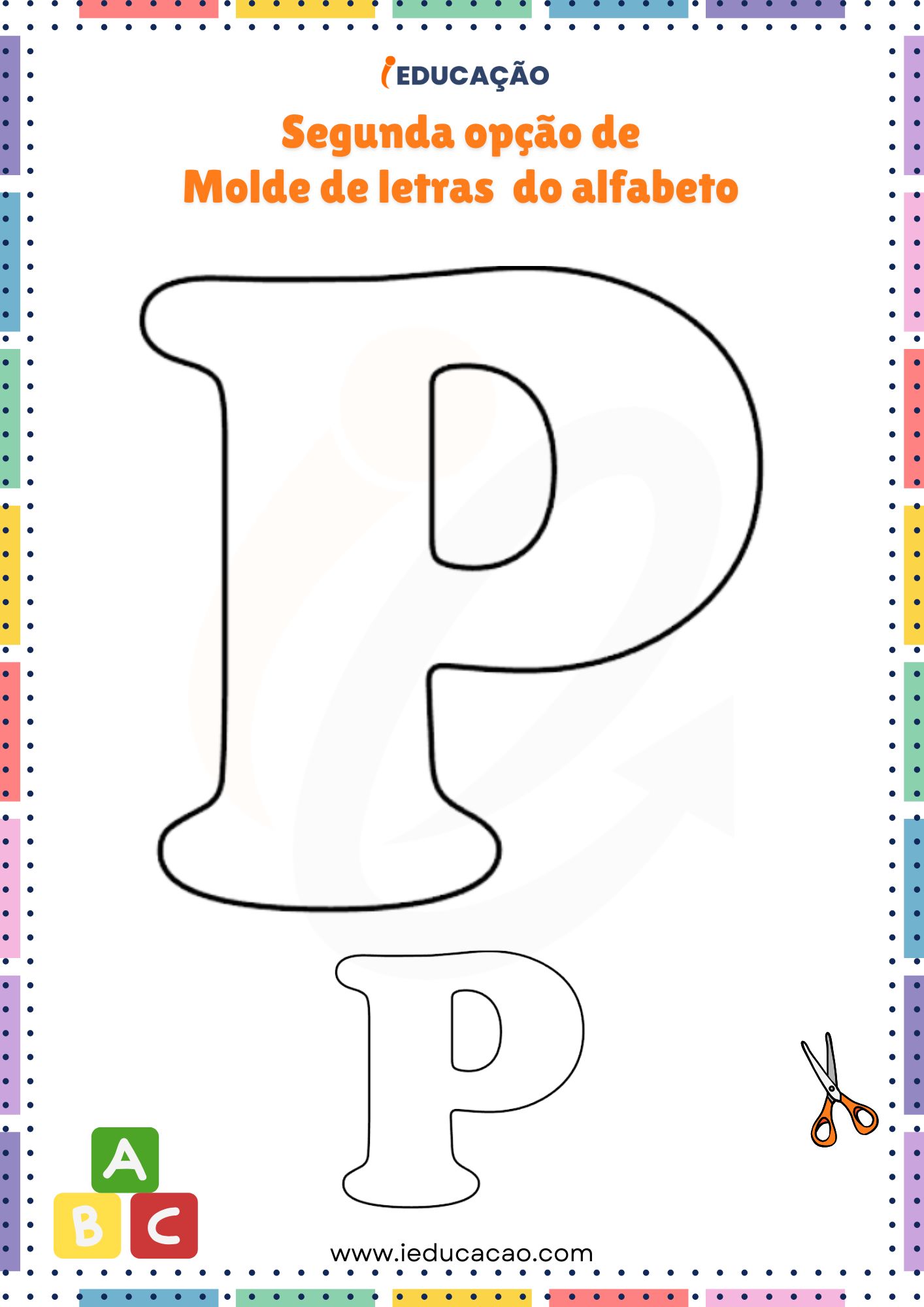 melhores moldes de letras grandes para imprimir pdf