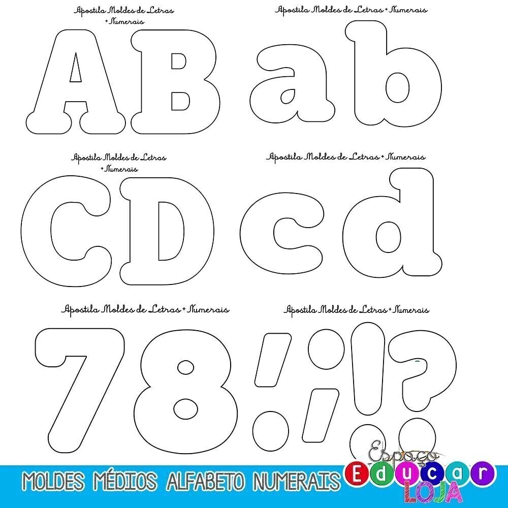 moldes de letras decoradas para imprimir pdf