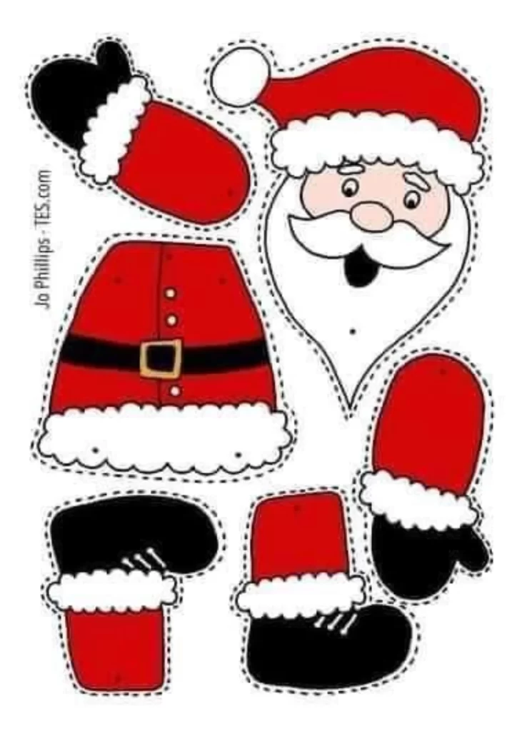 moldes de natal para papel