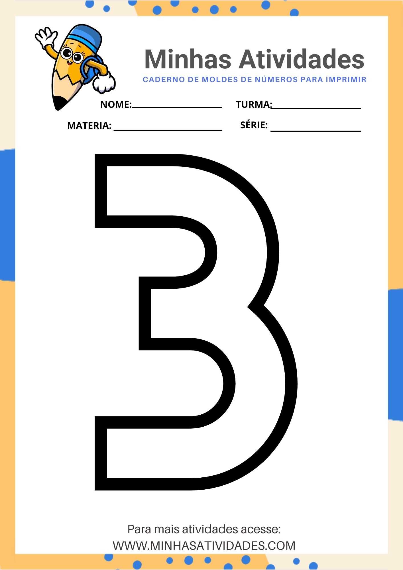 moldes de números gratuitos