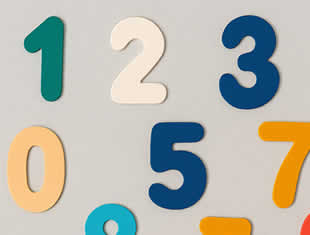 moldes de números para feltro