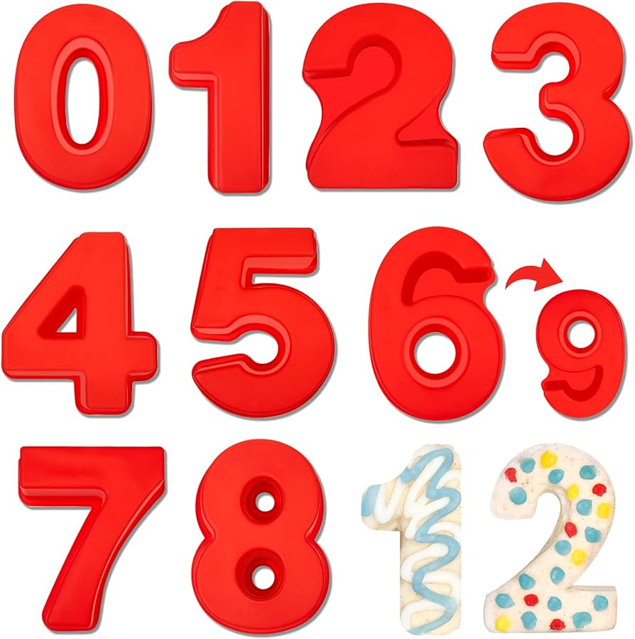 moldes de números vazados