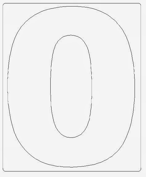 moldes de números para feltro