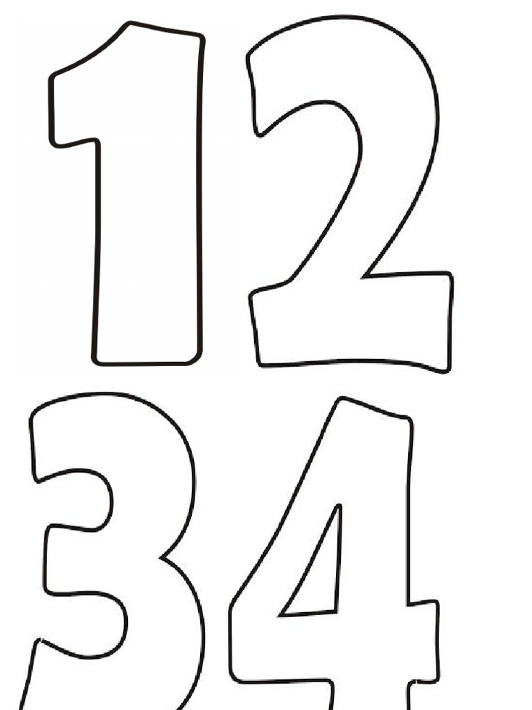 moldes de números para EVA