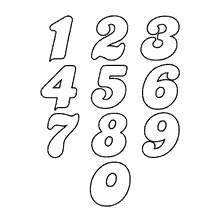 moldes de números para biscuit