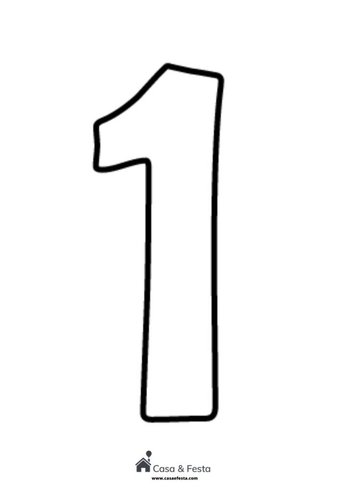 moldes de números para topo de bolo