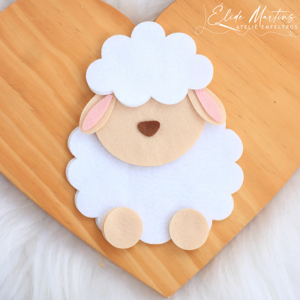 moldes de ovelha de feltro