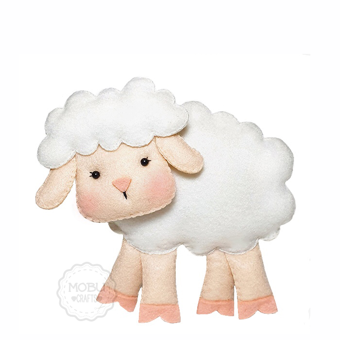Passo a Passo: Ovelha de Feltro 3D para Decoração de Quarto