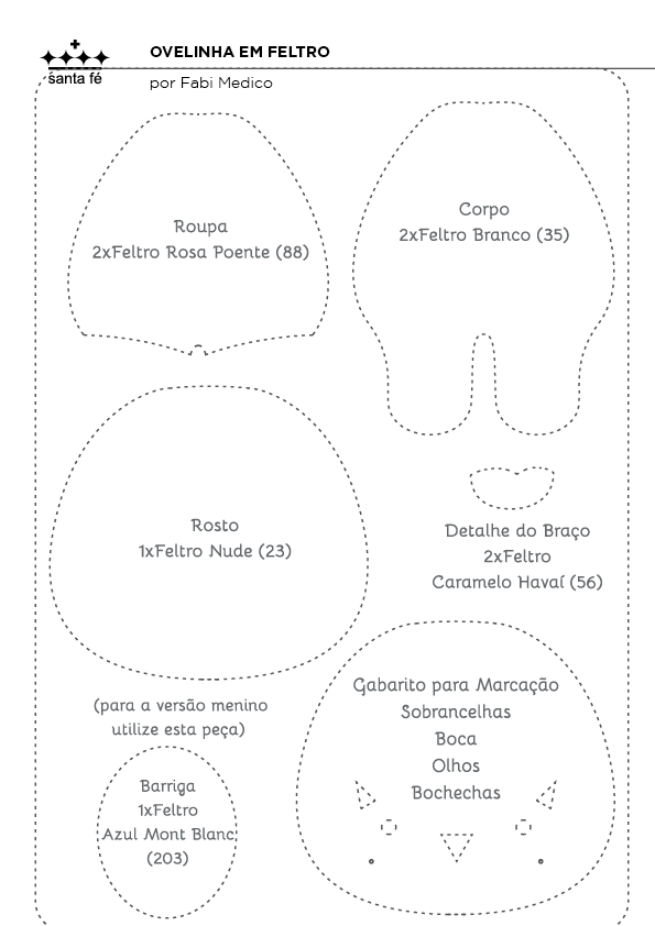 Passo a Passo: Ovelha de Feltro 3D para Decoração de Quarto