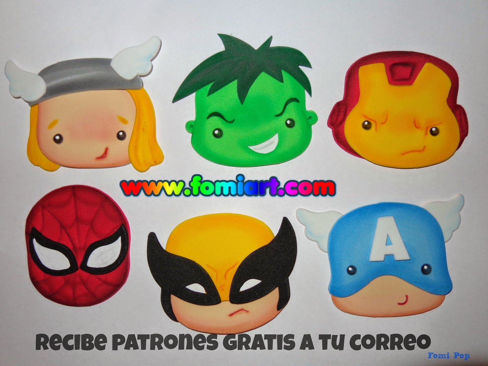 moldes de super herois em eva