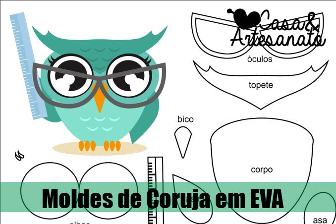 como usar moldes de eva