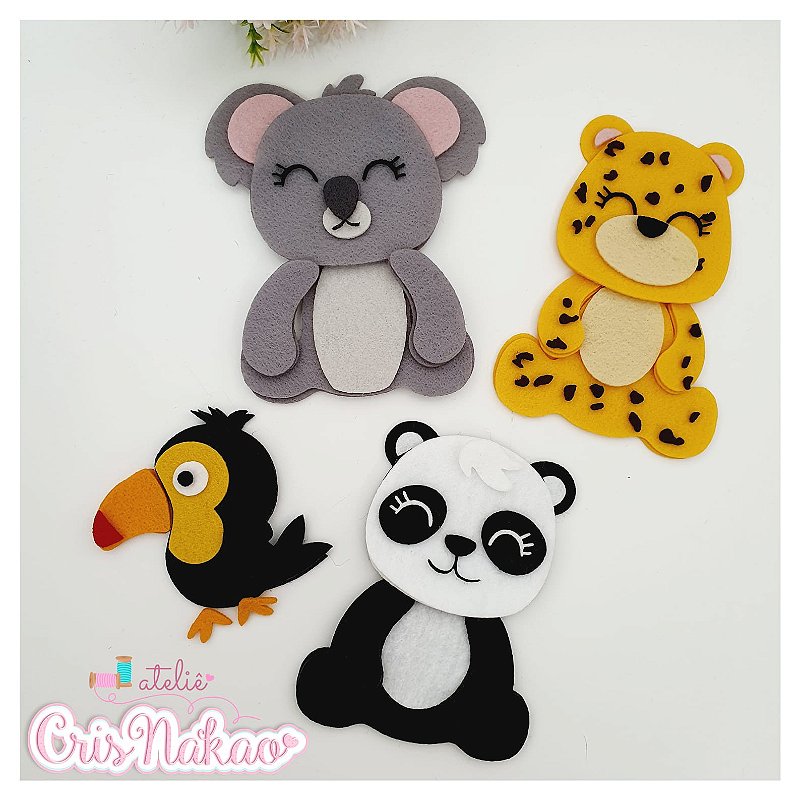 moldes feltro bichinhos