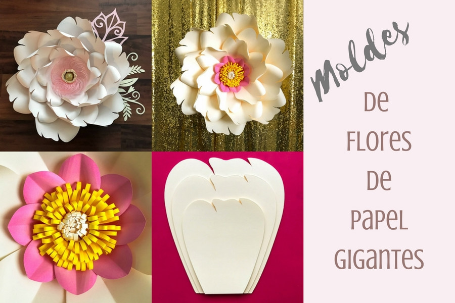 ideias de moldes de flores para decoração de festas