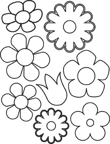 moldes flor