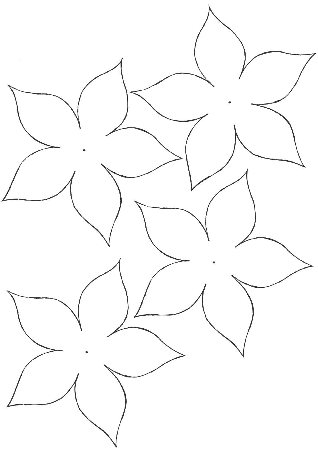 moldes flores para imprimir