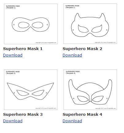 máscaras de fantasma para imprimir