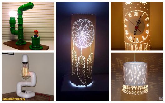 moldes para luminarias em pvc