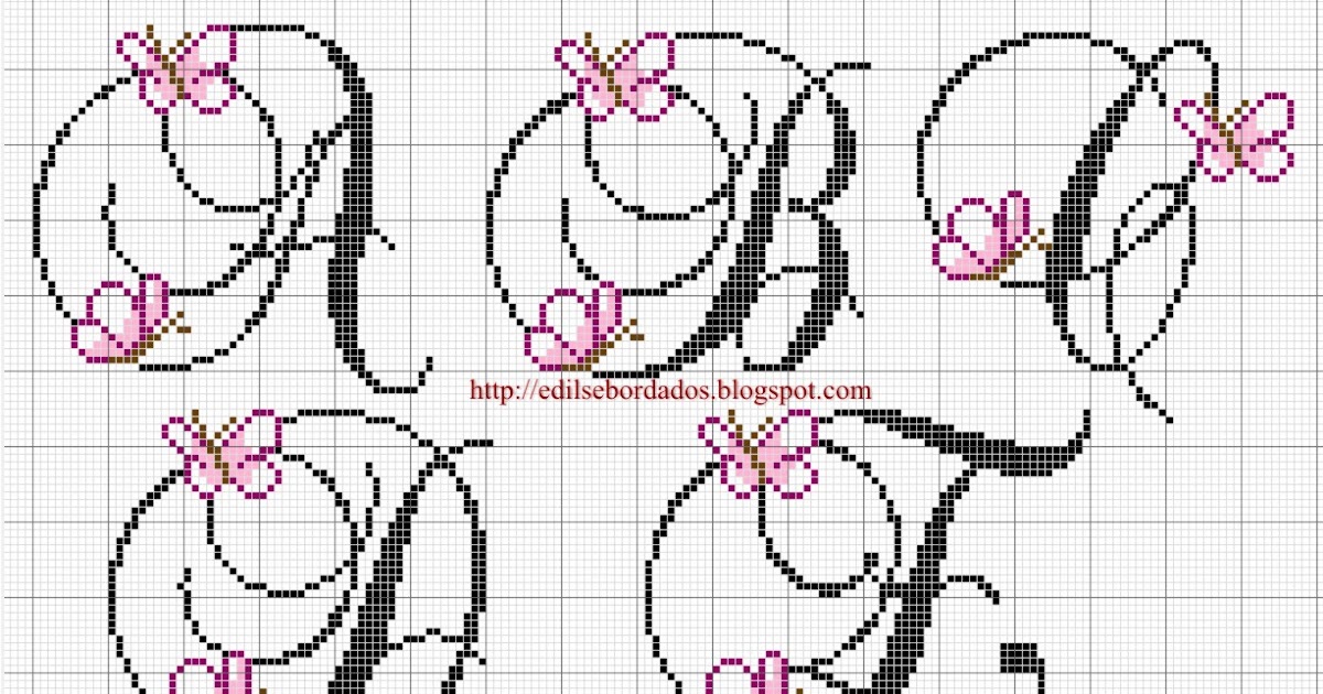 ponto cruz inicial toalhinha boca