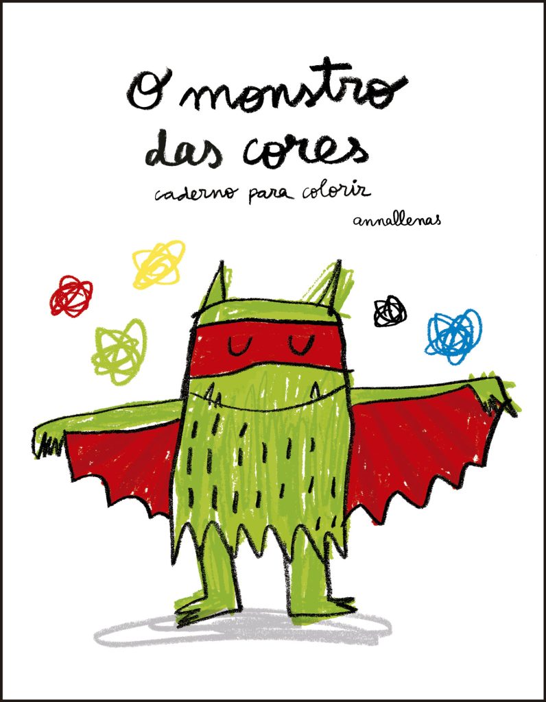 monstro das cores para colorir