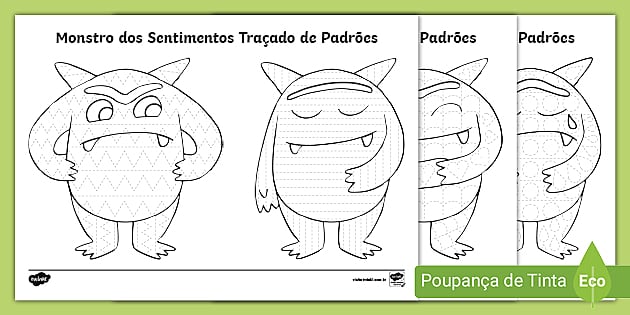 ideias de atividades monstro das cores para imprimir