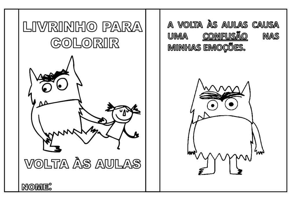 custo do caderno de colorir monstro das cores