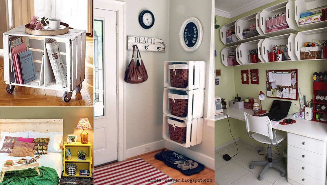 moveis com caixote de feira