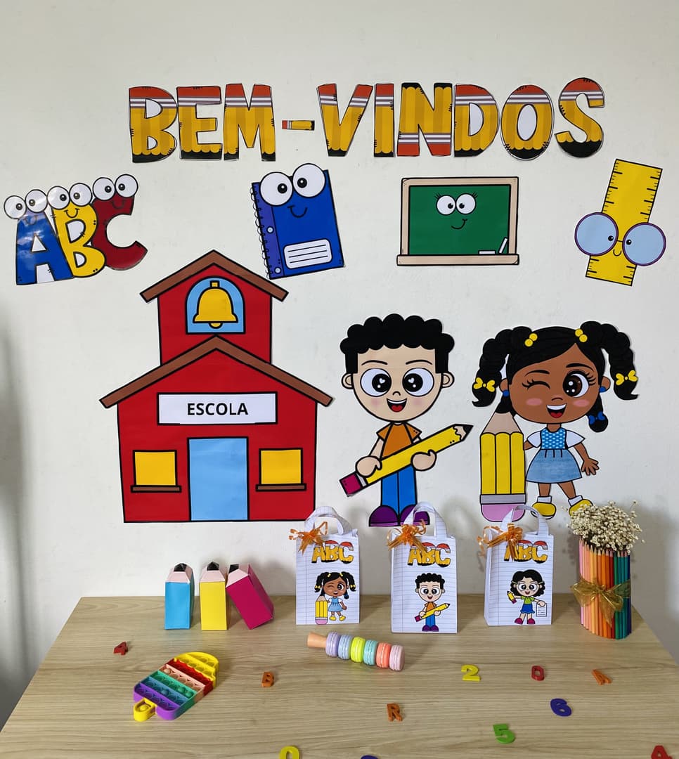 Como fazer mural de boas vindas para escola