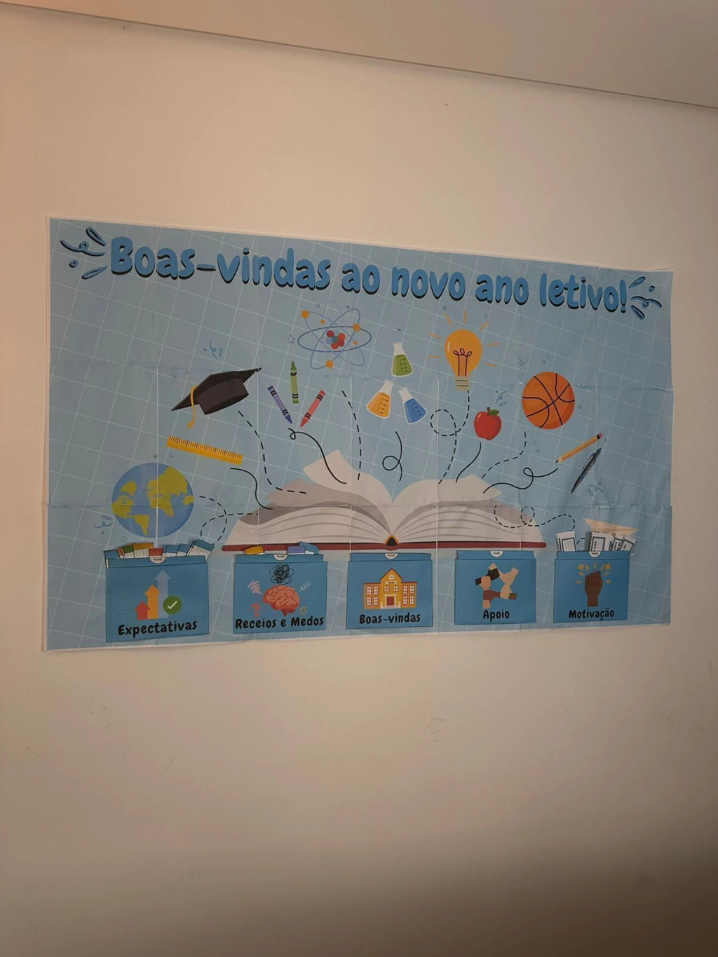 Decoração de porta boas vindas volta às aulas