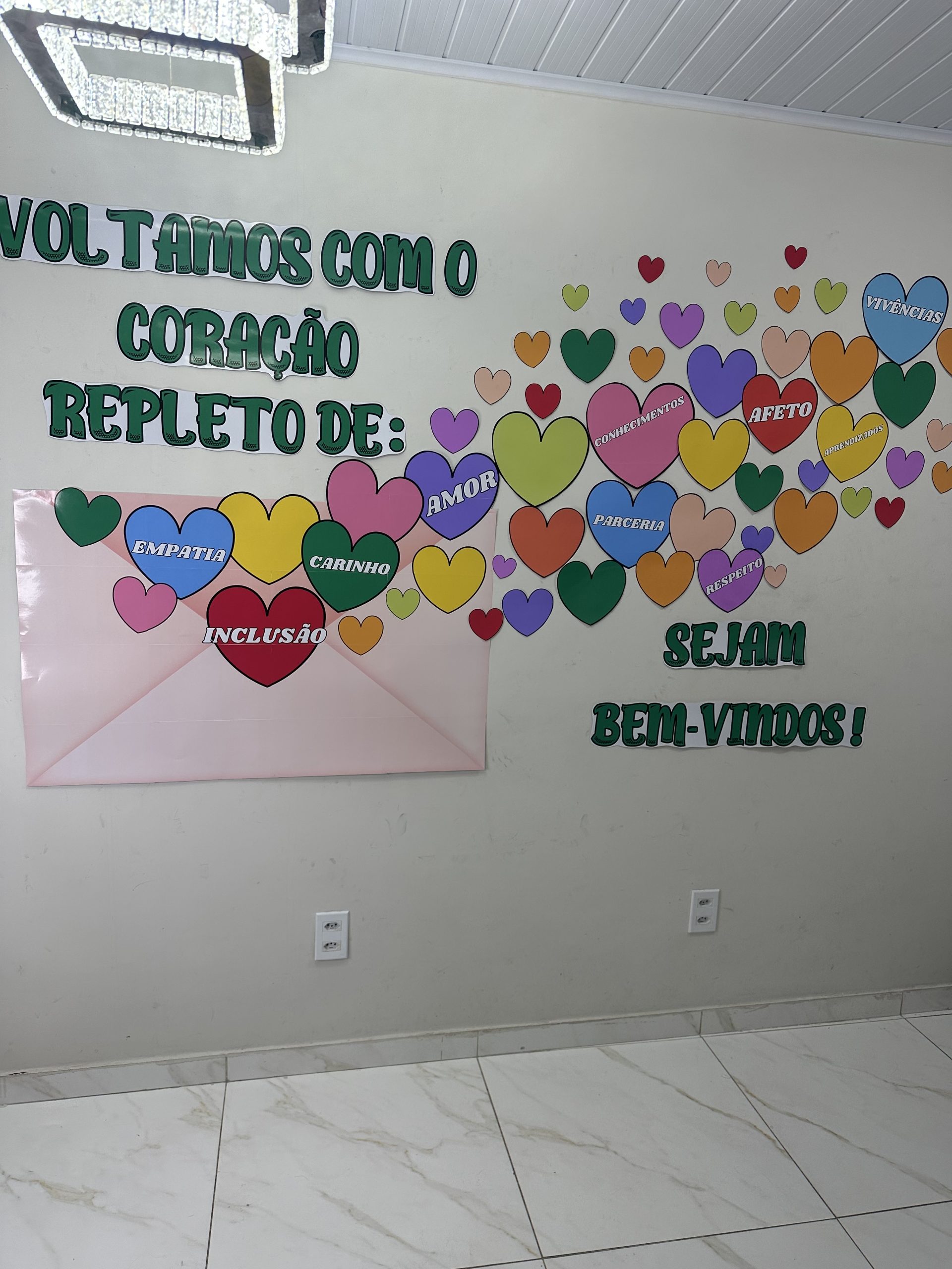 DIY mural boas vindas