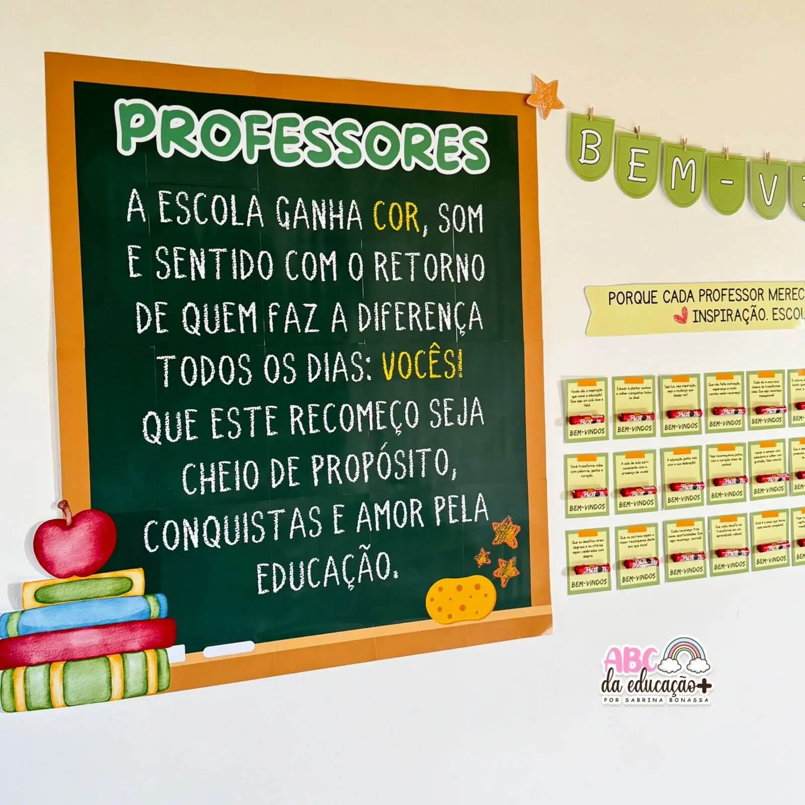 Painel boas vindas escola