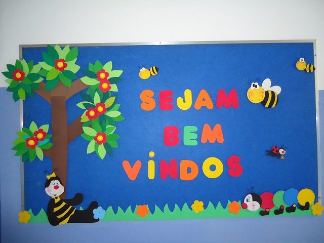 Decoração retorno às aulas escola