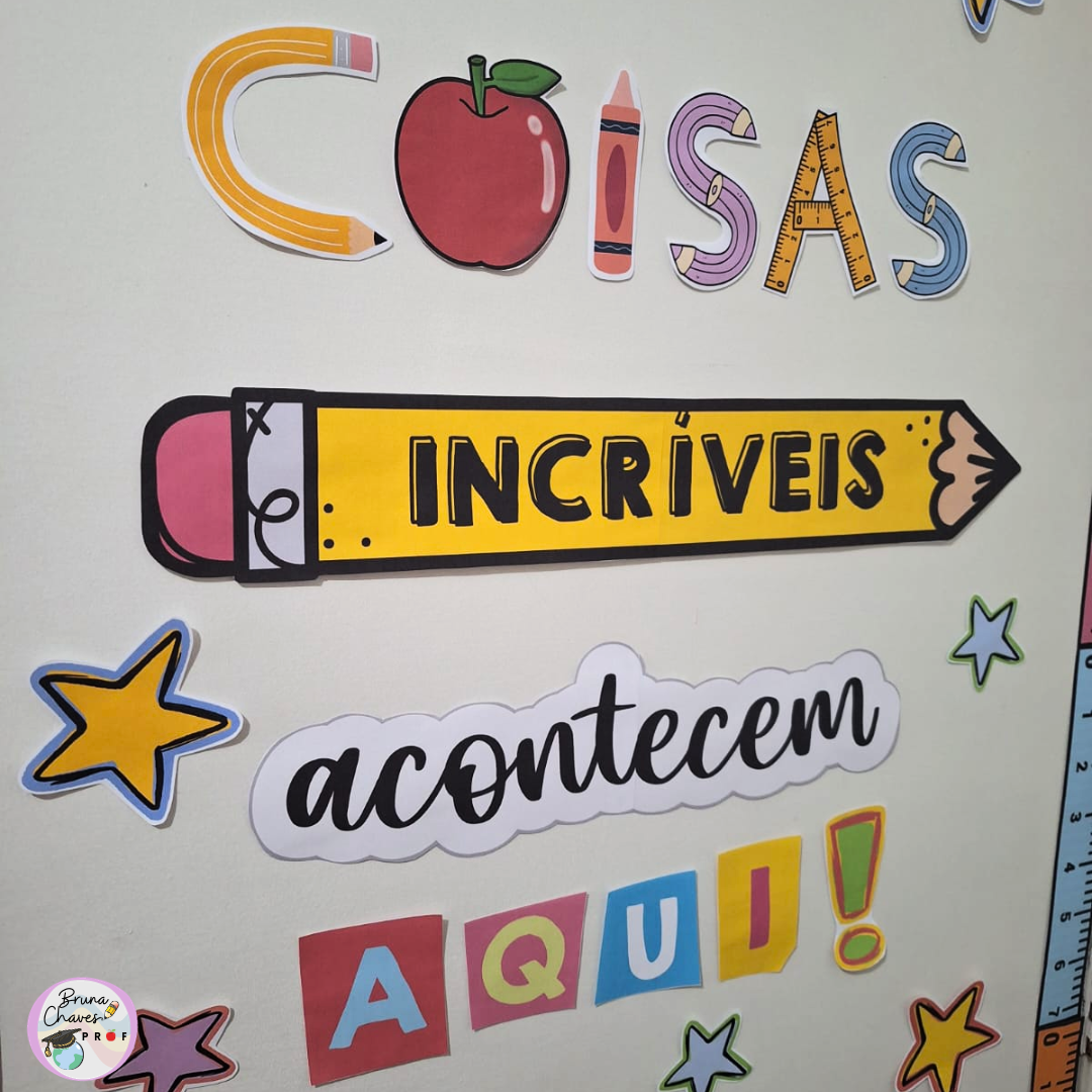 Mural de entrada escolar