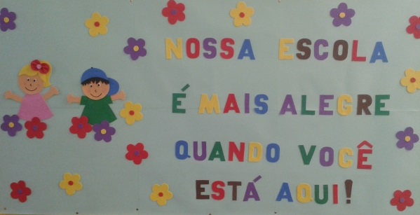 Decoração retorno às aulas escola