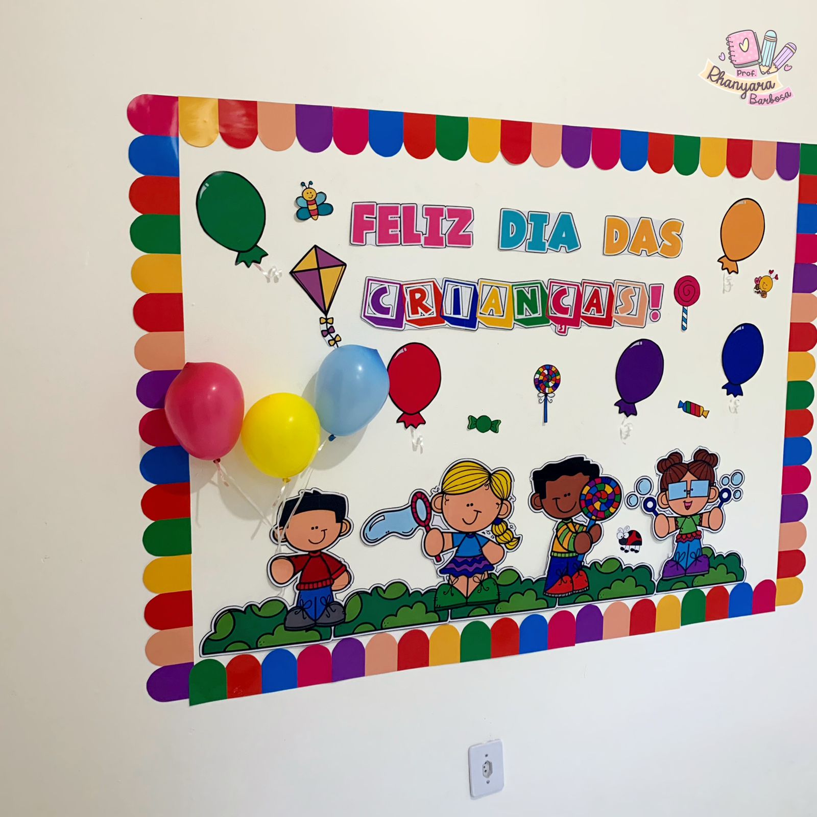 ideias mural dia das criancas
