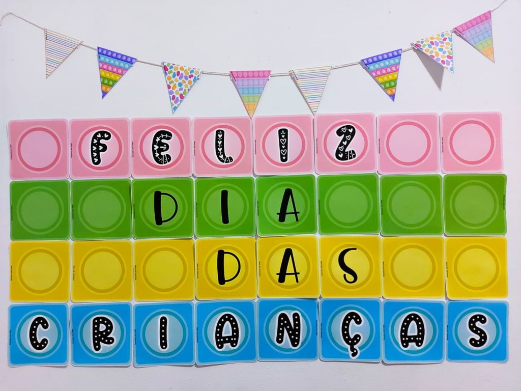 atividades dia das criancas mural