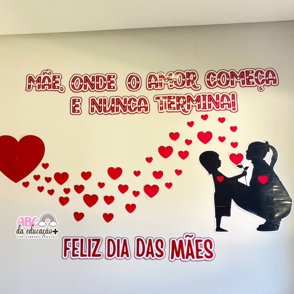 mural dia das mães criativo