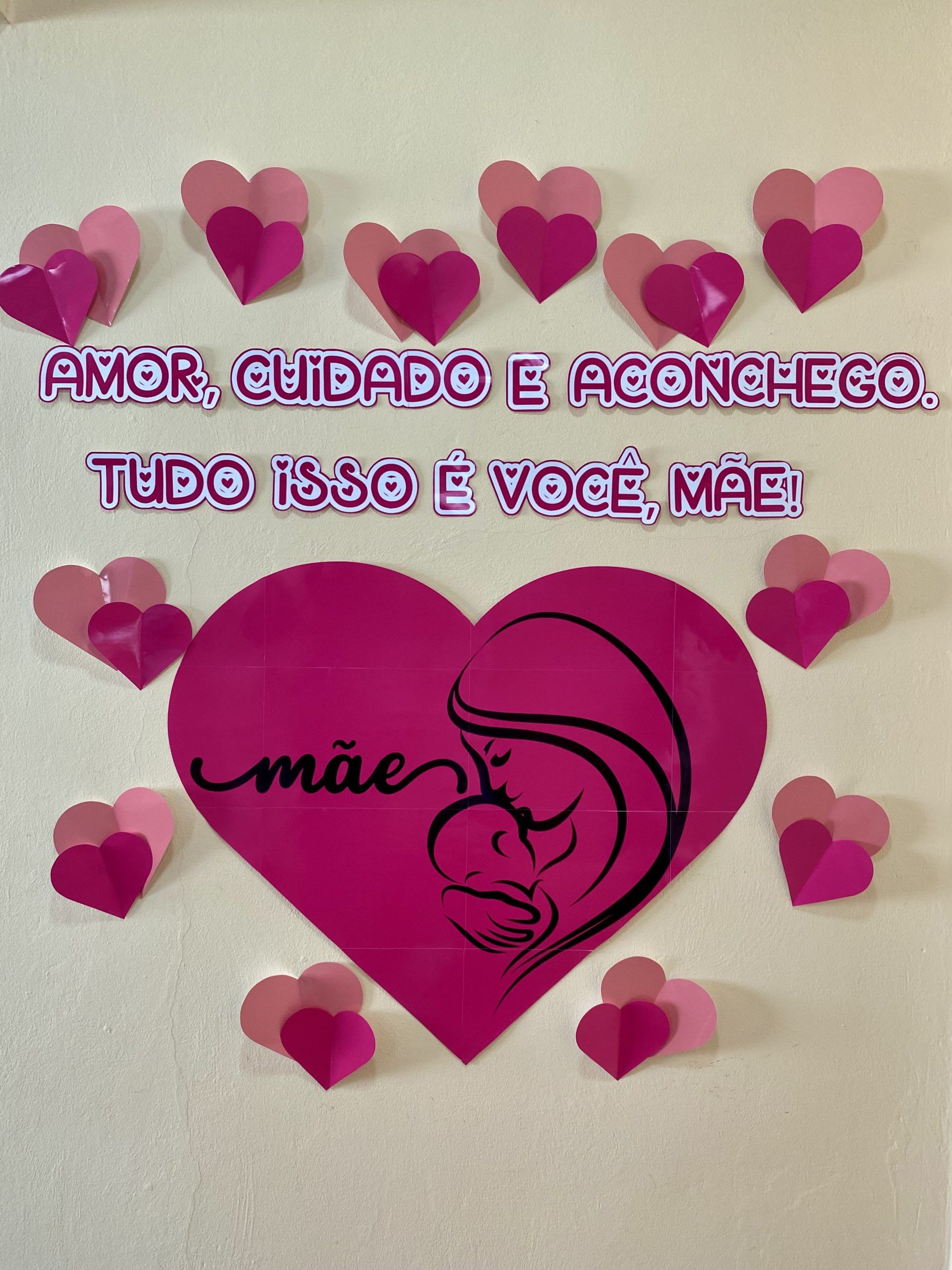 mensagens dia das mães mural